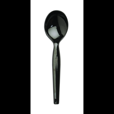 LEGION D & W Fine Pack Heavy Weight Black Ebony Soup Spoon, PK1000 S1004E